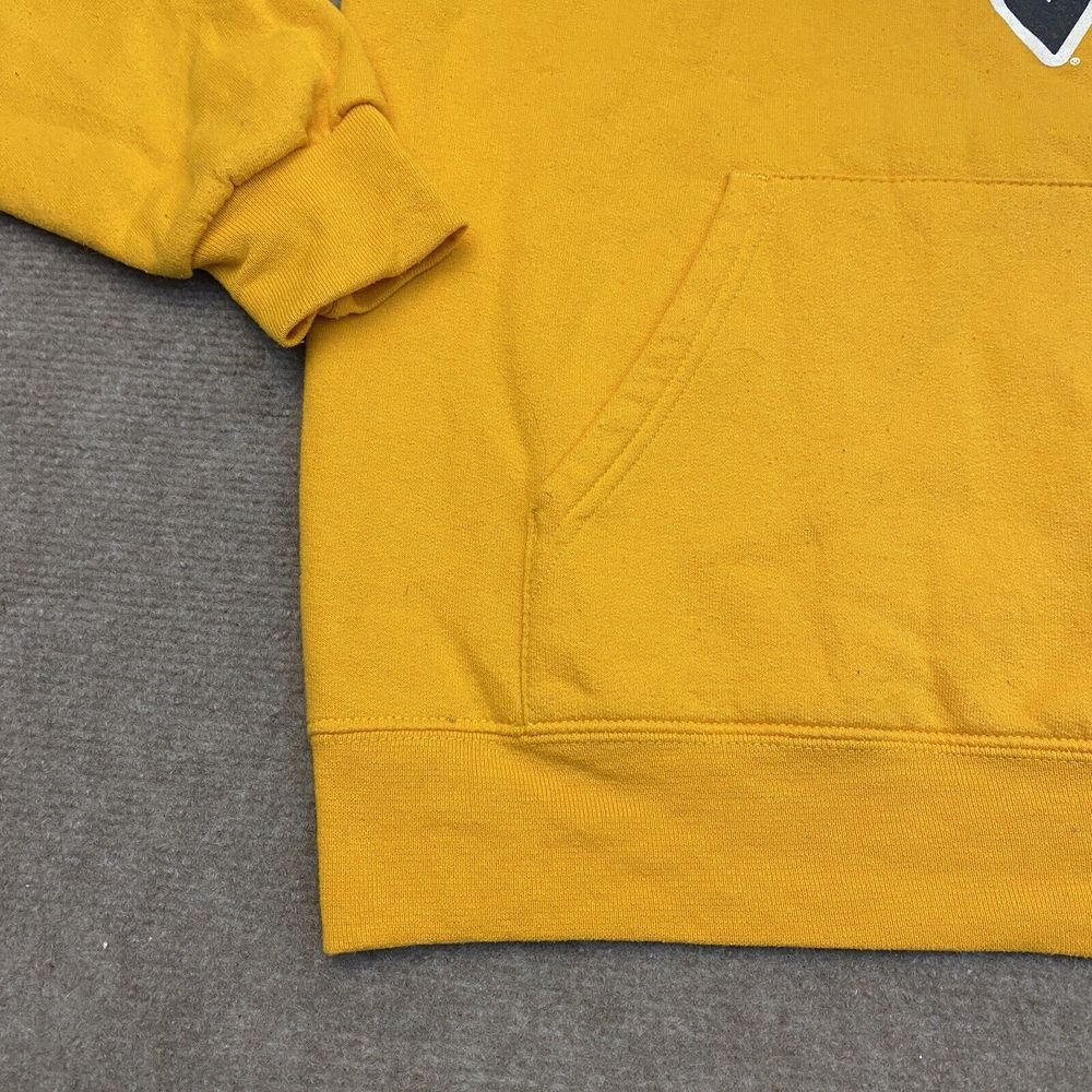 West Virginia Sweater Sweatshirt Mens Small Yellow Champion Eco Hoodie - Picture 4 of 10